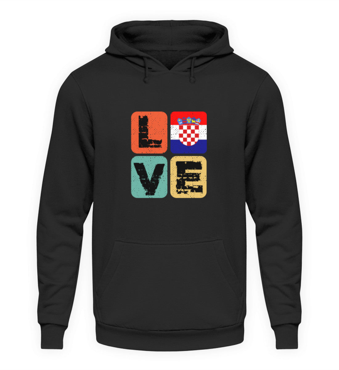 Croatia Love Hoodie "motiv puls"