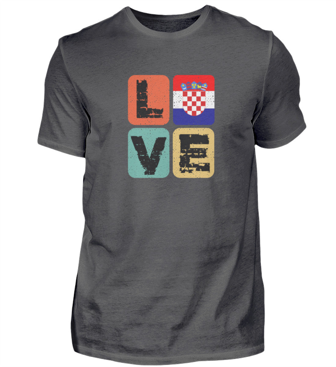 Croatia Love T-Shirt für Herren "motiv puls"