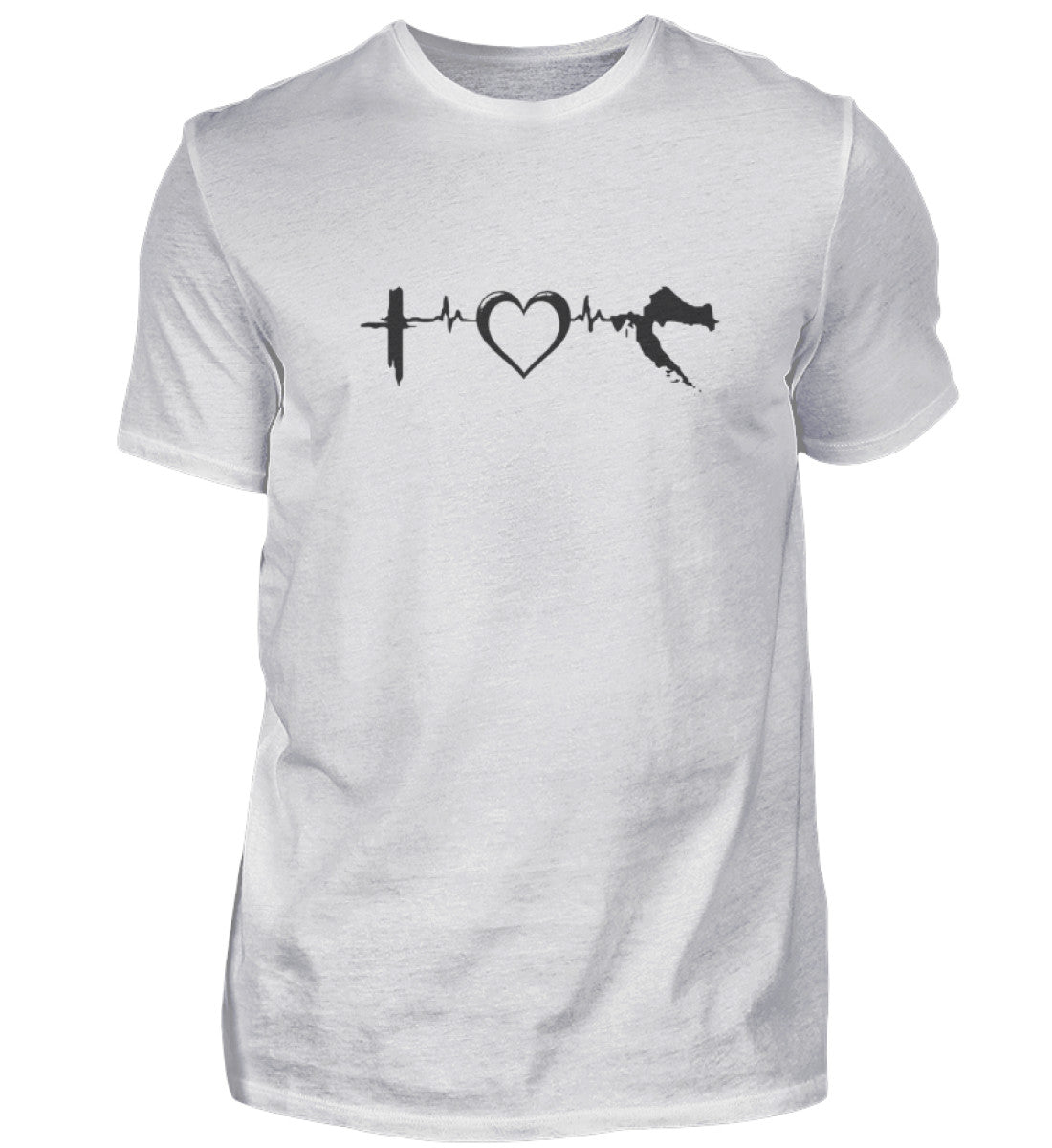 I love Croatia T-Shirt Herren "motiv puls"