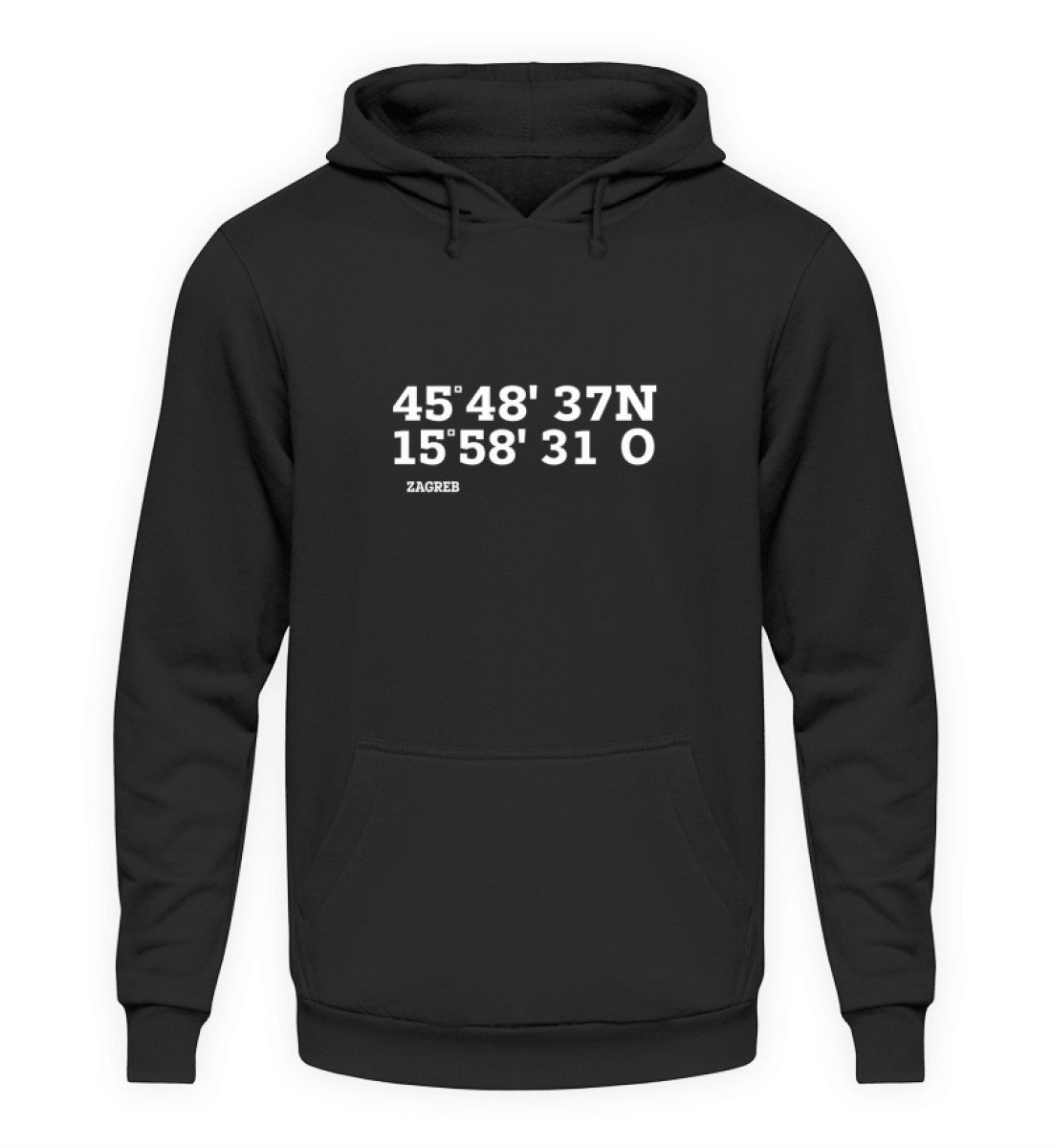 Zagreb Hoodie "koordinati ZG"